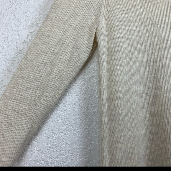 J Jill neutral beige long sleeve tunic top M - Picture 3 of 6